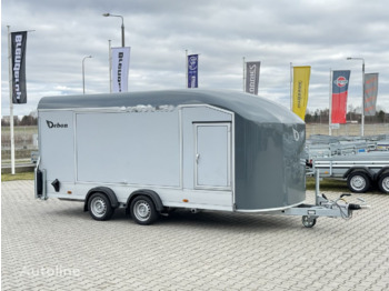 Debon C1000 van cargo 3500 kg 5m closed trailer for 1 car doors - Biltransportør påhængsvogn