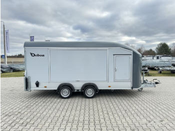 Ny Biltransportør påhængsvogn Debon C1000 van cargo 3500 kg closed car trailer 500x200cm 2x doors: billede 4