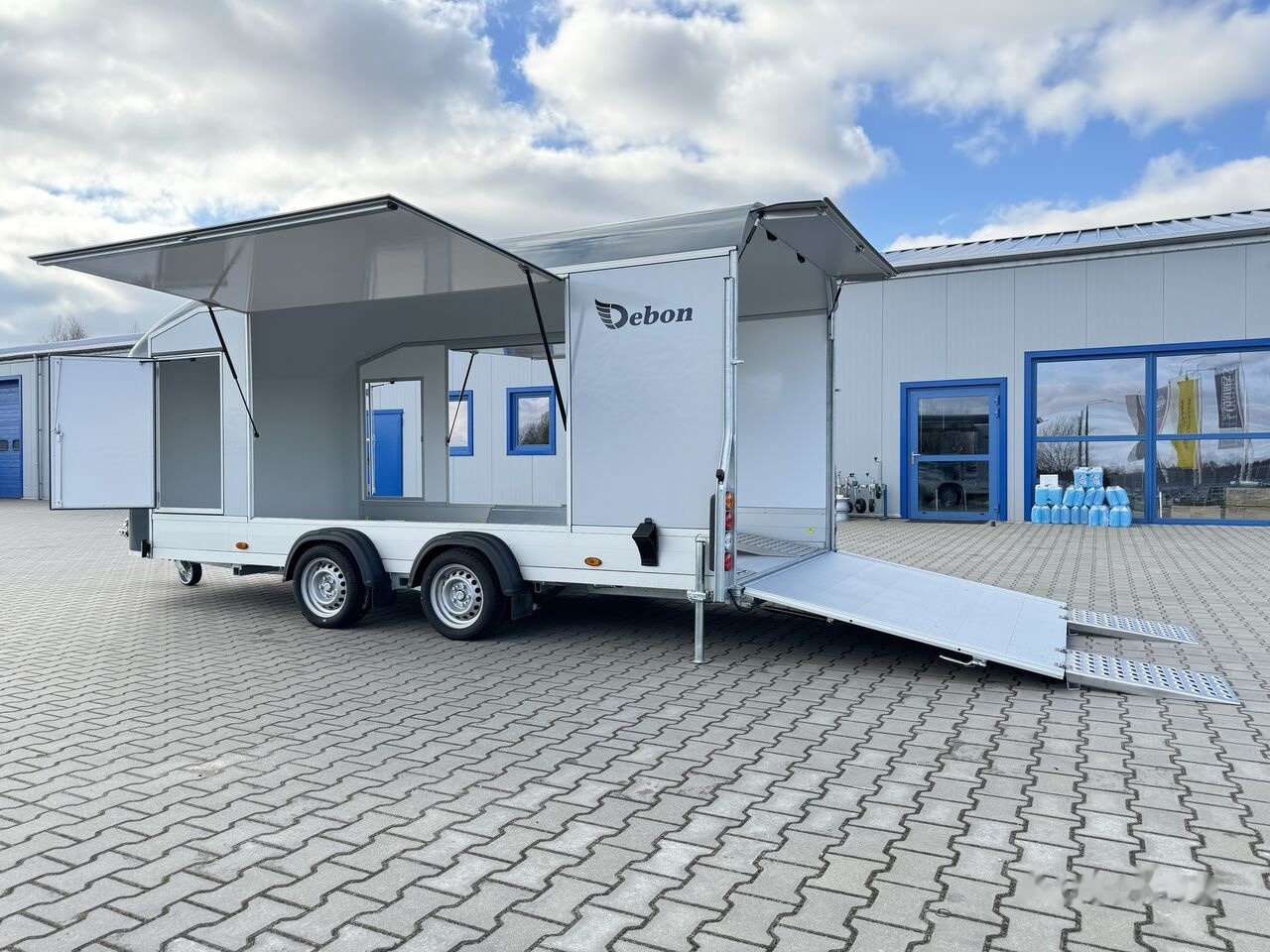 Ny Biltransportør påhængsvogn Debon C1000 van cargo 3500 kg closed car trailer 500x200cm 2x doors: billede 37