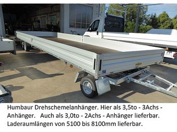 Ny Biltrailer Humbaur - HD357121 Serie 8400 3-Achser 3,5to Drehschemel: billede 1