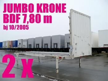 Krone WECHSELBRÜCKE PLATEAU JUMBO 7,80 2 x - Ladtrailer