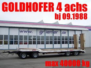Goldhofer TU4 2 x 2 31/80 BLATT / HYDR. RAMPEN 40 TO. max - Nedbygget platform påhængsvogn