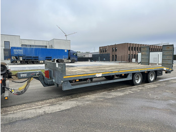 JPM 17T LOWLOADER / DIEPLADER - STEEL SPRING / BLADVERING / LAMES / BLATT - RAMPS - BE PAPIEREN - Nedbygget platform påhængsvogn