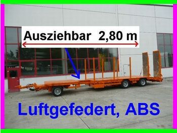 Müller-Mitteltal 3 Achs Tieflader  Anhänger 2,80 m ausziehbar - Nedbygget platform påhængsvogn
