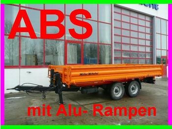 Müller-Mitteltal Tandemkipper mit Alu  Rampen - Tipvogn påhængsvogn