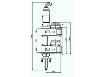 Boremaskine ABI ABI VDW 3525 double rotary head drill drilling rig dual auger cfa ccfa dsm fdp: billede 4