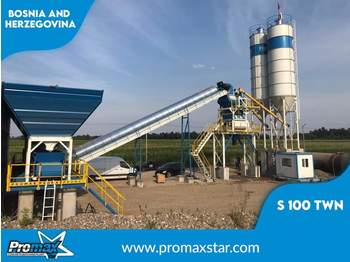 PROMAX Stationary Concrete Batching Plant S100-TWN (100m3/h) - Betonfabrik