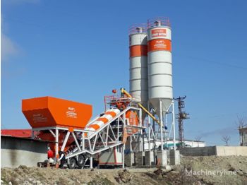 Plusmix 100 m³/hour Mobile Concrete Batching Plant - BETONYY ZAVOD - CEN - Betonfabrik