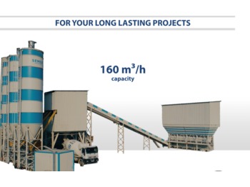 SEMIX Stationary Concrete Batching Plant 160 m³/h - Betonfabrik