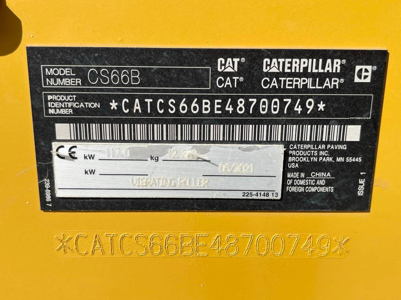 Tromle Cat CS66B - Low Hours / CE Certified - Airco: billede 20