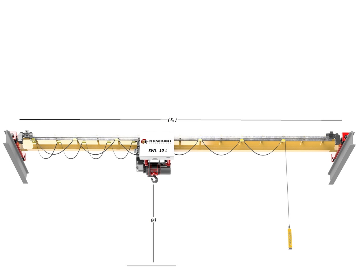 Ny Portalkran DEWINCH 10 ton -5 Ton Gantry Crane  -Monorail Crane -Single Girder Crane: billede 14