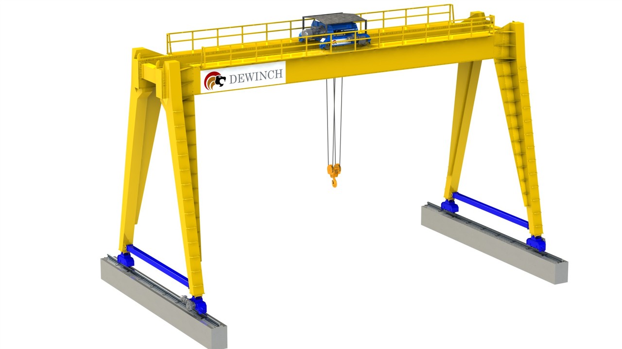Ny Portalkran DEWINCH 10 ton -5 Ton Gantry Crane  -Monorail Crane -Single Girder Crane: billede 7