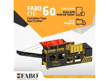 Ny Knuser FABO CTC-60 CONTAINER TYPE JAW CRUSHER: billede 1