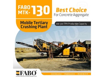 Ny Mobil knuser FABO MTK-130 MOBILE CRUSHING & SCREENING PLANT – SAND MACHINE: billede 1