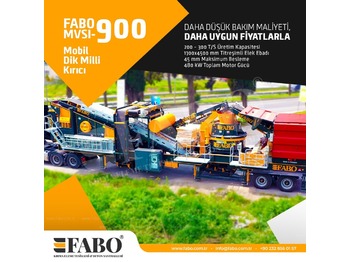 Ny Mobil knuser FABO MVSI 900 MOBILE VERTICAL SHAFT IMPACT CRUSHING SCREENING PLANT: billede 1