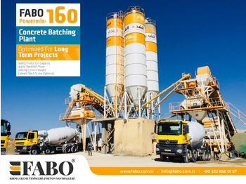 Ny Betonfabrik FABO POWERMIX-160 STATIONARY CONCRETE BATCHING PLANT: billede 1