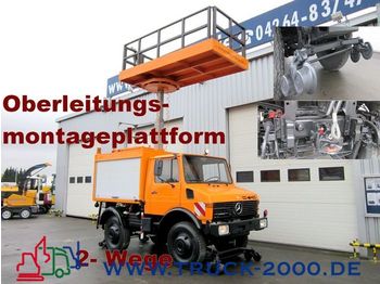 UNIMOG 424 4x4 Zweiwege Hubarbeitsbühne Strom/Oberleitg - Lift