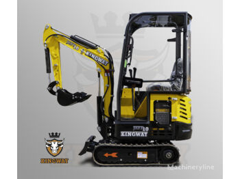 KINGWAY Mini Excavator Jeff 10 K Ramie Skrętne + bucket 300/500/800 - Minigravemaskine