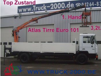 MAN 18.222 Atlas Heckkran faltbar3,2t/ 8,30m*1.Hand - Mobilkran