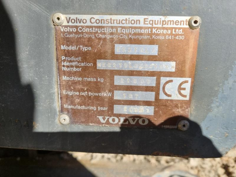Bæltegravemaskine Volvo EC210: billede 7