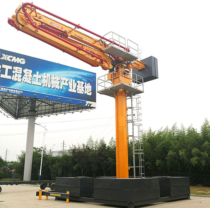 Ny Stationær betonpumpe XCMG Schwing Concrete Distributor HGP32 High Efficiency 22kw 32m Hydraulic Spider Concrete Placing Boom Made in China: billede 3
