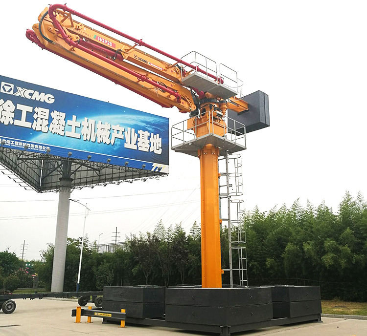 Ny Stationær betonpumpe XCMG Schwing Concrete Distributor HGP32 High Efficiency 22kw 32m Hydraulic Spider Concrete Placing Boom Made in China: billede 7