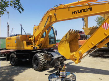 Hjulgravemaskine good condition Hyundai used wheel excavator 210W-7 150W-7  Caterpillar machine cheap price: billede 3