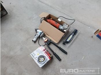 Værkstedsudstyr Multi Tool, Impact Gun, Portable Compressor & LED Torch (4 of): billede 1