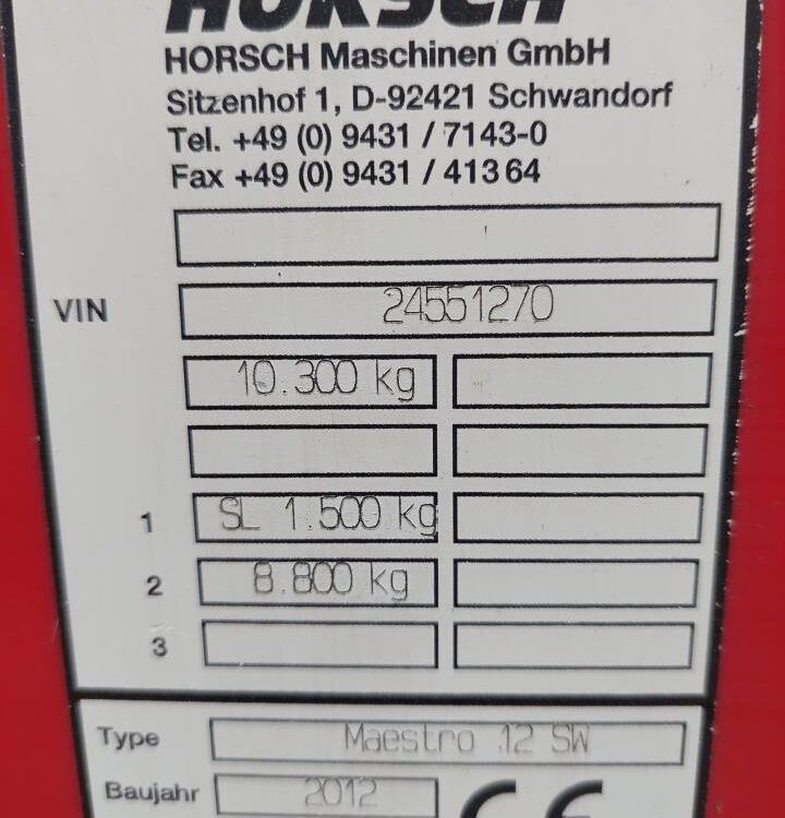Præcisionssåmaskine Horsch Maestro 12.75 SW: billede 7