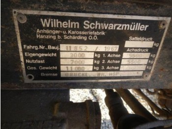 Schwarzmüller 2-Achsanhänger 2350x6000 Privatverkauf - Landbrugsvogn