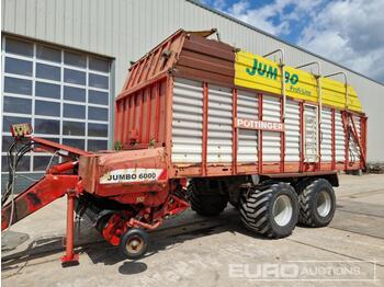 Landbrugsvogn Pottinger Jumbo 6000 Twin Axle Silage Wagen: billede 1