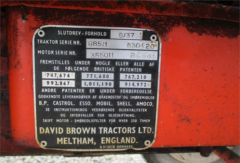 Traktor David Brown 885 Med veto frontlæsser