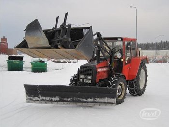 Volvo BM Valmet 705-4 Traktor med lastare plog & skopor  - Traktor