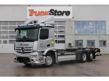 Containerbil/ Veksellad lastbil Mercedes-Benz eActros 300 L BDF Distronic Spur-Ass Totwinkel