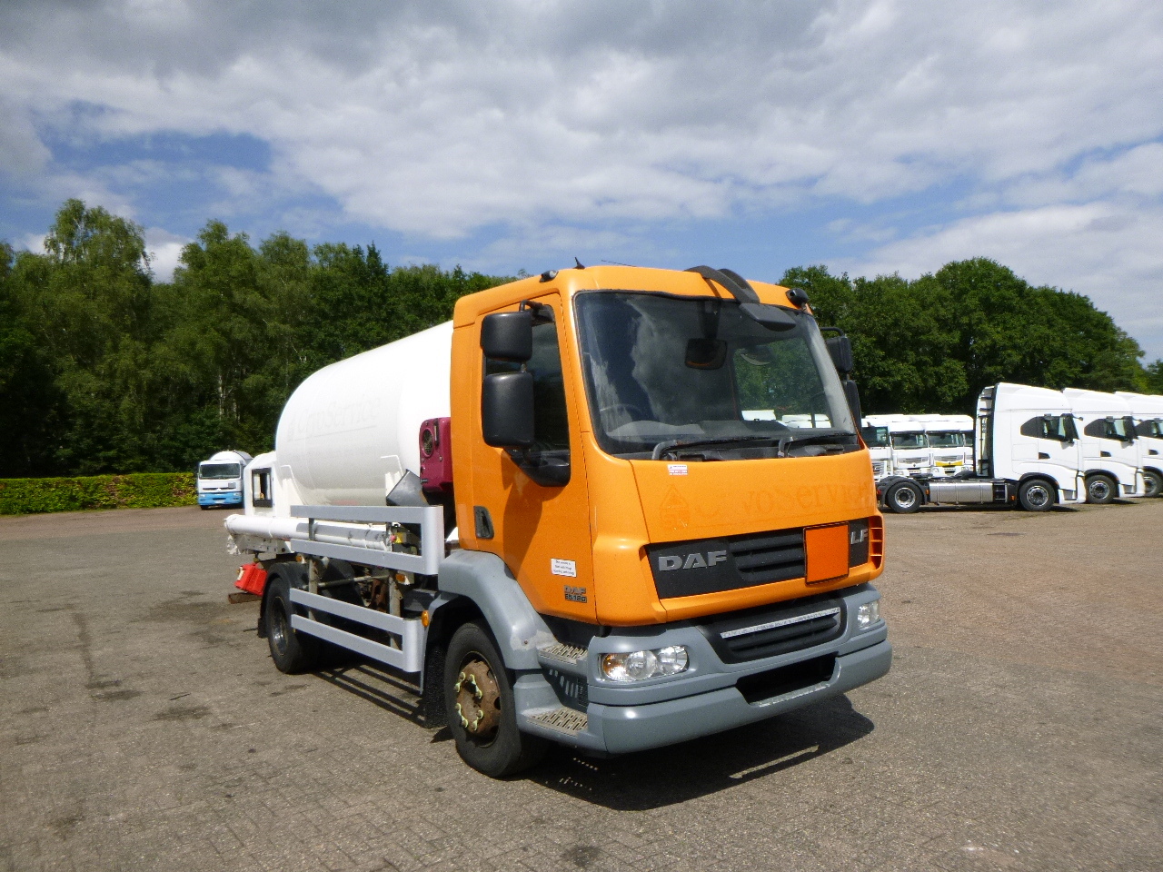 Tankbil til transportering gas D.A.F. LF 55.180 4x2 RHD ARGON gas truck 5.9 m3: billede 2