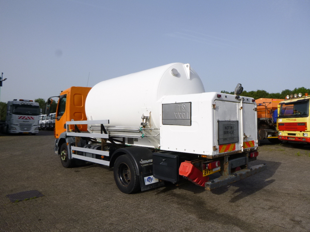 Tankbil til transportering gas D.A.F. LF 55.180 4x2 RHD ARGON gas truck 5.9 m3: billede 4