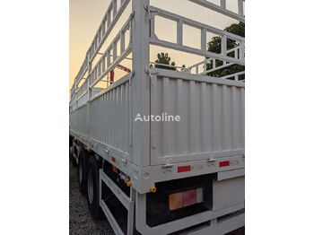 Lastbil med lad HOWO 8x4 drive 375 stake cargo truck flatbed: billede 4