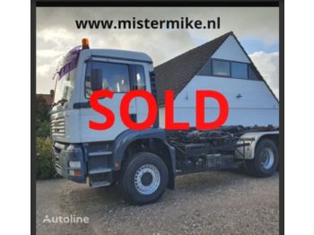 Ny Containerbil/ Veksellad lastbil MAN 26.350, Full Spring, New tyres, Belgium: billede 1