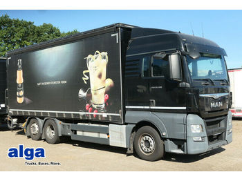 Til transport af drikkevarer lastbil MAN 26.480 TGX LL 6x2,Pritsche-Plane,LBW/AHK/Klima: billede 1