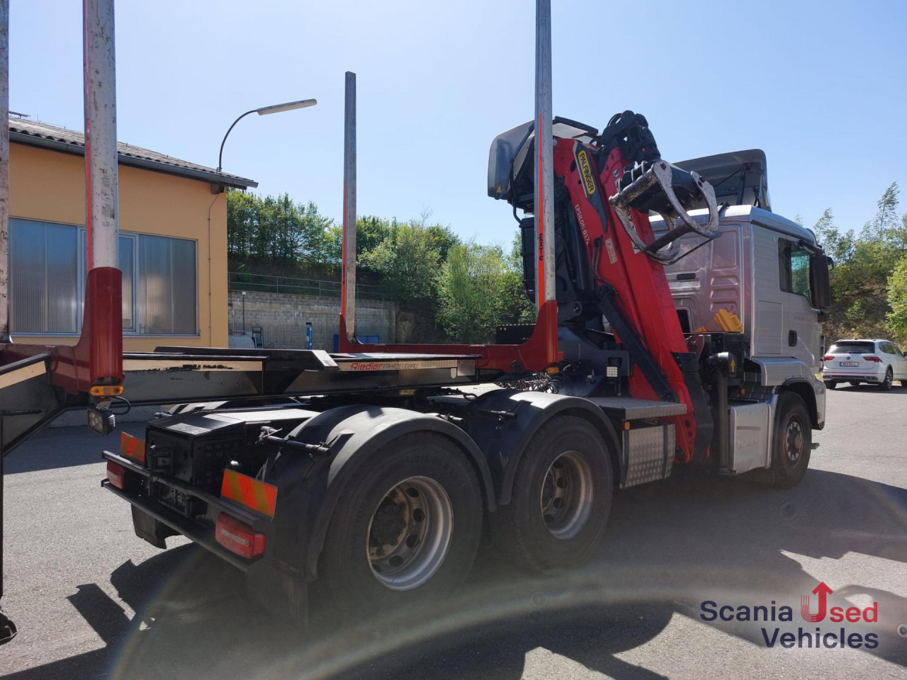 Tømmerbil, Lastbil med kran MAN TGS 33.500 6x6H BL EPSILON Q17Z Holzkran: billede 9