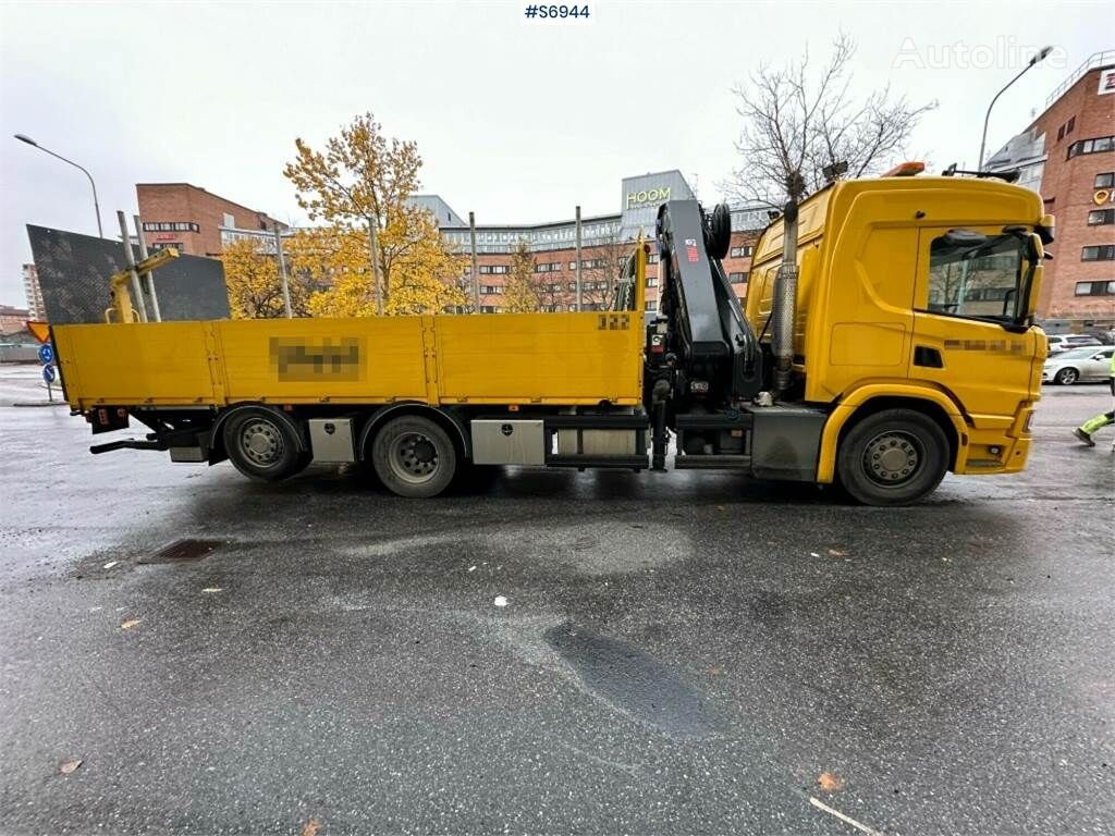 Lastbil med lad, Lastbil med kran Scania P410 6x2: billede 10