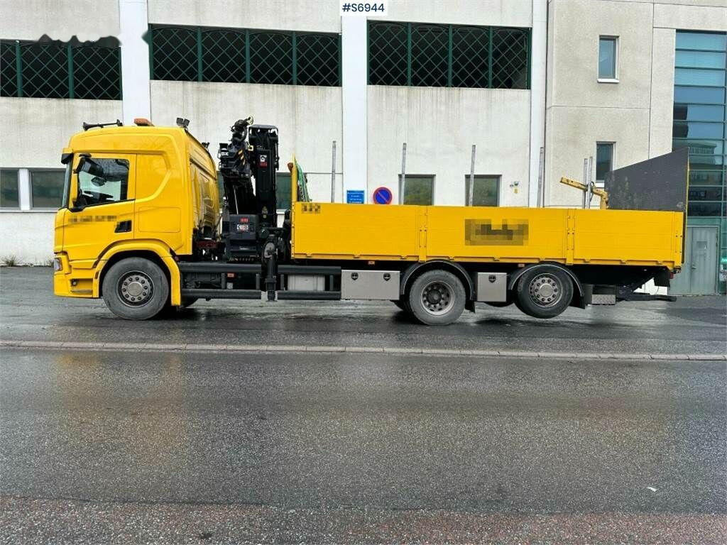 Lastbil med lad, Lastbil med kran Scania P410 6x2: billede 7