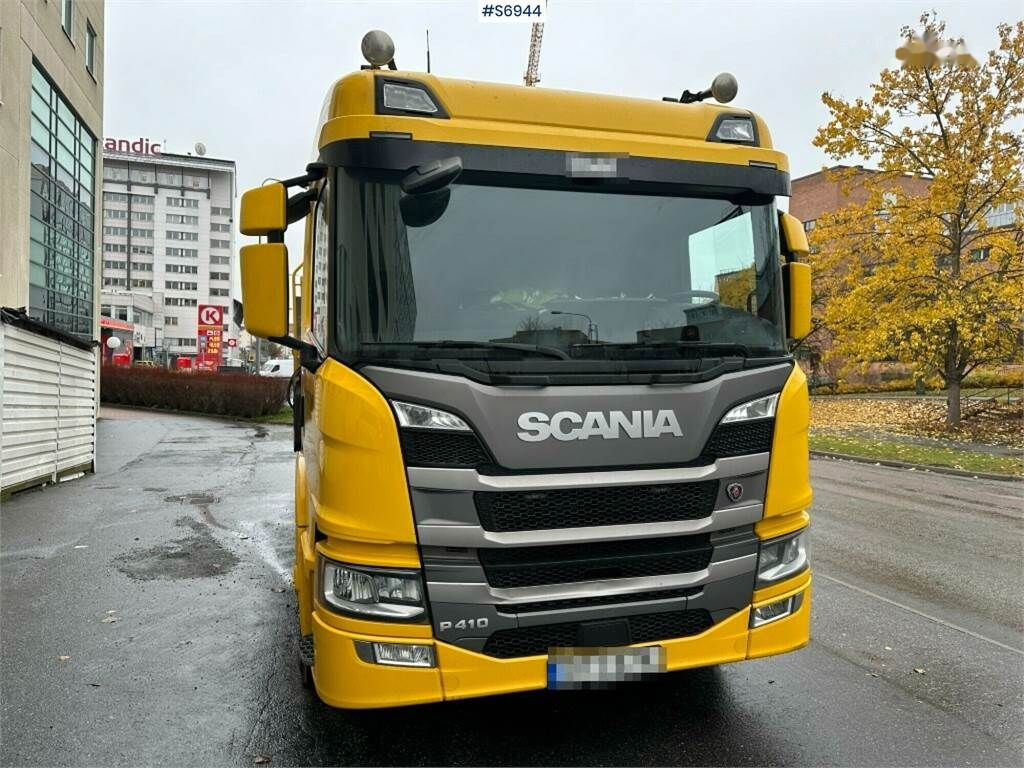 Lastbil med lad, Lastbil med kran Scania P410 6x2: billede 11