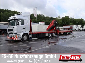 Lastbil med lad, Lastbil med kran Scania R450 6x2 mit Altas Ladekran 380.3E-A6: billede 1