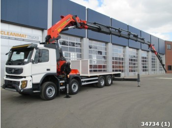 Lastbil med lad Volvo FMX 420 8x4 Euro 5 Palfinger 100 ton/meter crane: billede 1