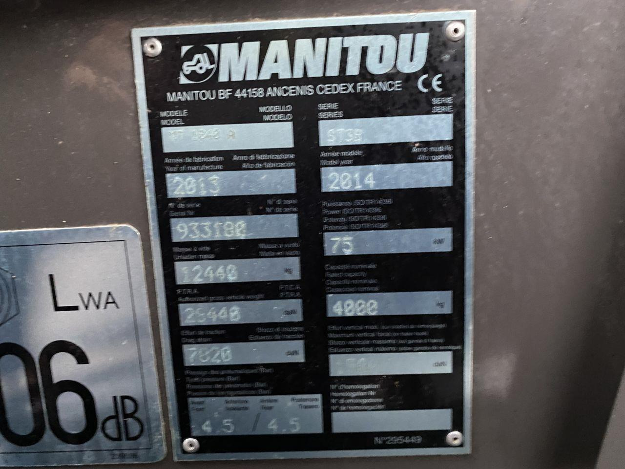 Teleskop truck Manitou MT1840A ST3B