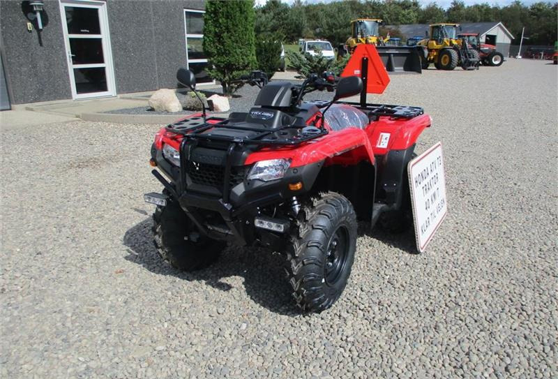 ATV/ Quad Honda TRX 420FE Traktor STORT LAGER AF HONDA ATV. Vi hj: billede 3