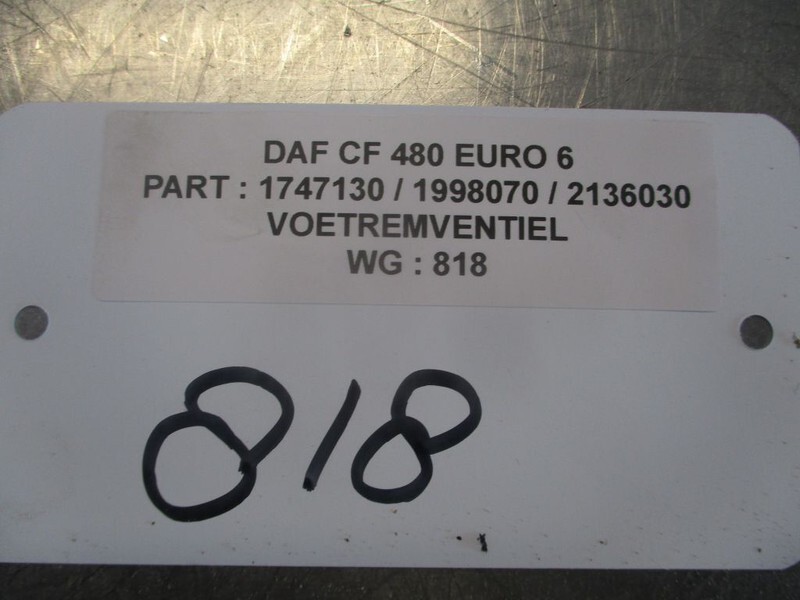 Bremseventil for Lastbil DAF 1747130 / 1998010 // 2136030 NIEUWE EN GEBRUIKT Voetremventiel Euro6: billede 4