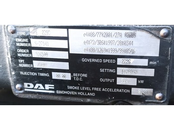 Motor og reservedele for Lastbil DAF 2 x  CF 75 310 PE228 C: billede 4
