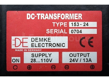 Elektrisk system for Materialehåndteringsudstyr Demke 153-24 DC/DC converter input 28-110V output 24V13A sn. 0704: billede 2